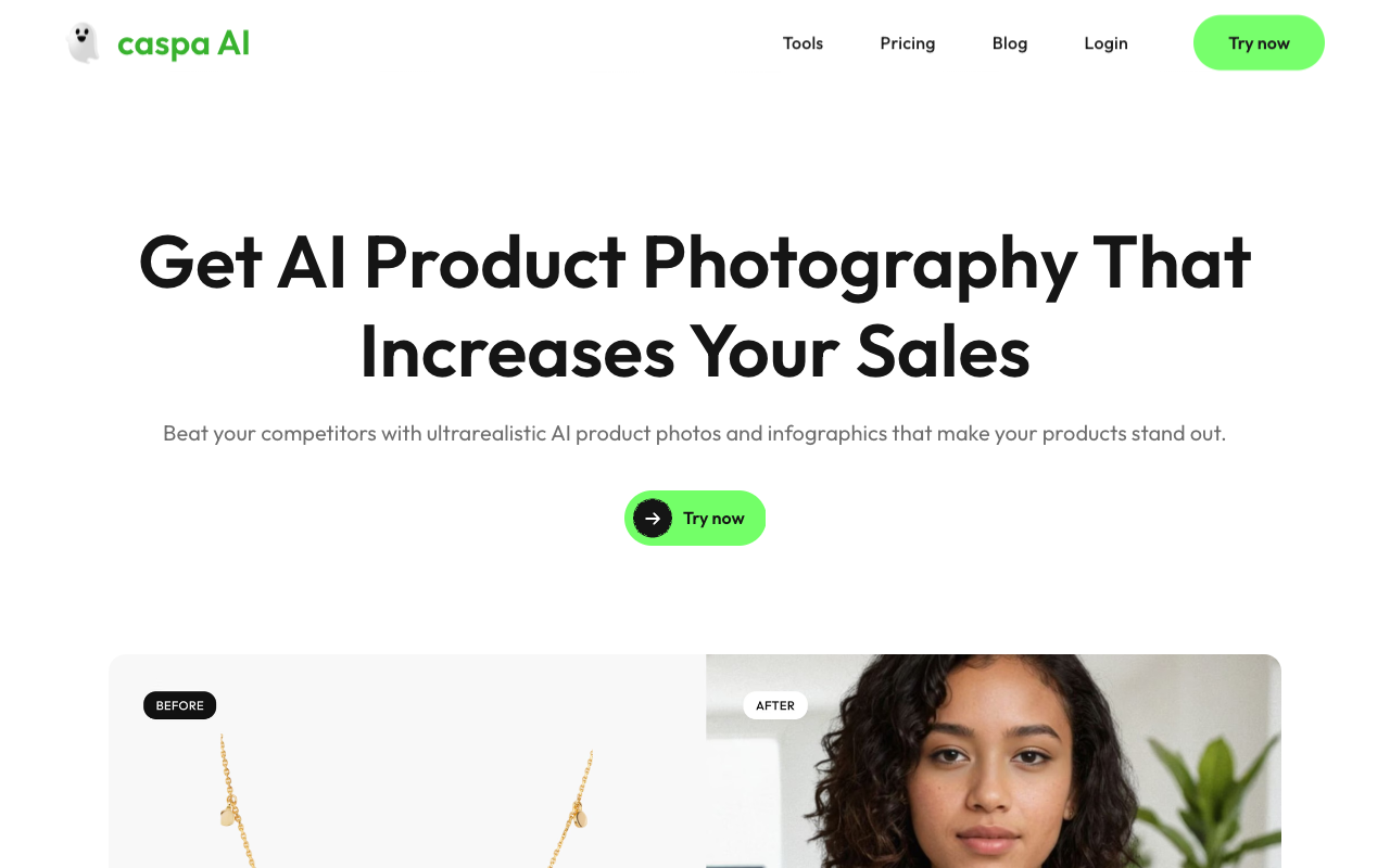 caspa AI - The future of e-commerce photography AI E-commerce Photography