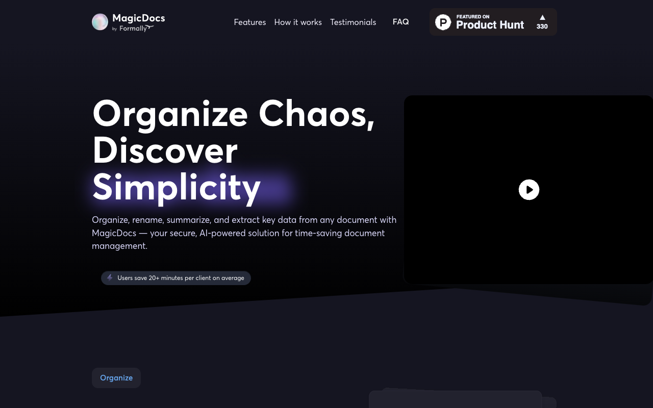 MagicDocs - Let AI bring order to your document chaos
