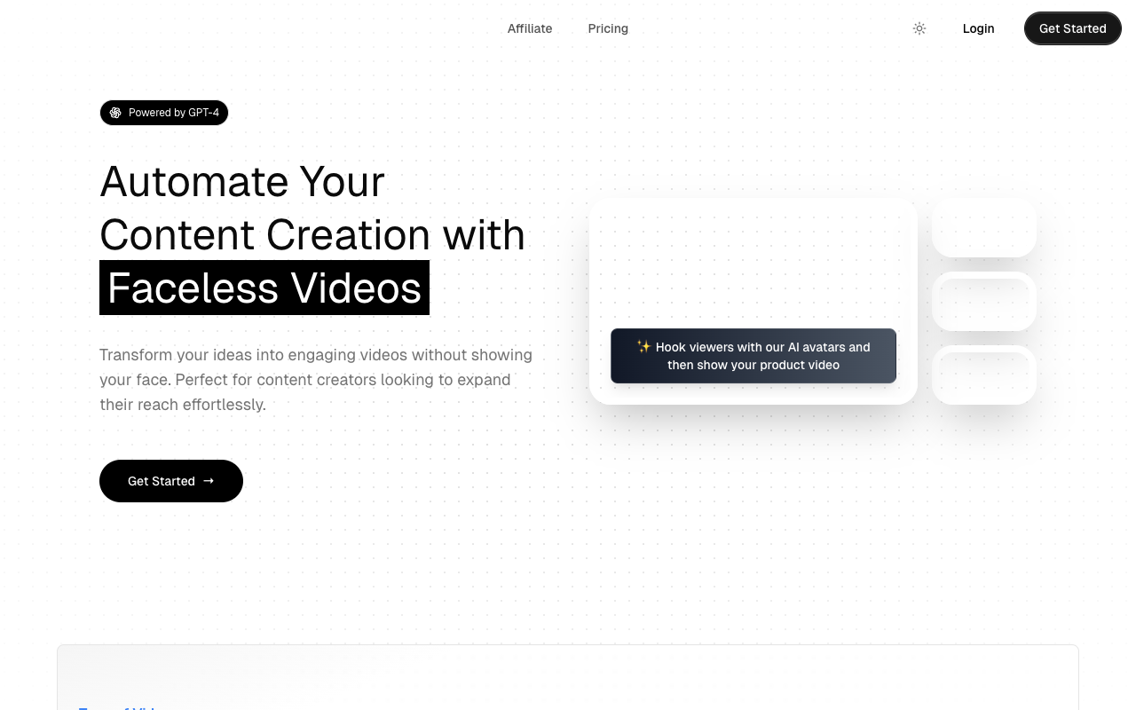 Nullface AI - Daily Faceless Videos Generated by AI to Your TikTok!