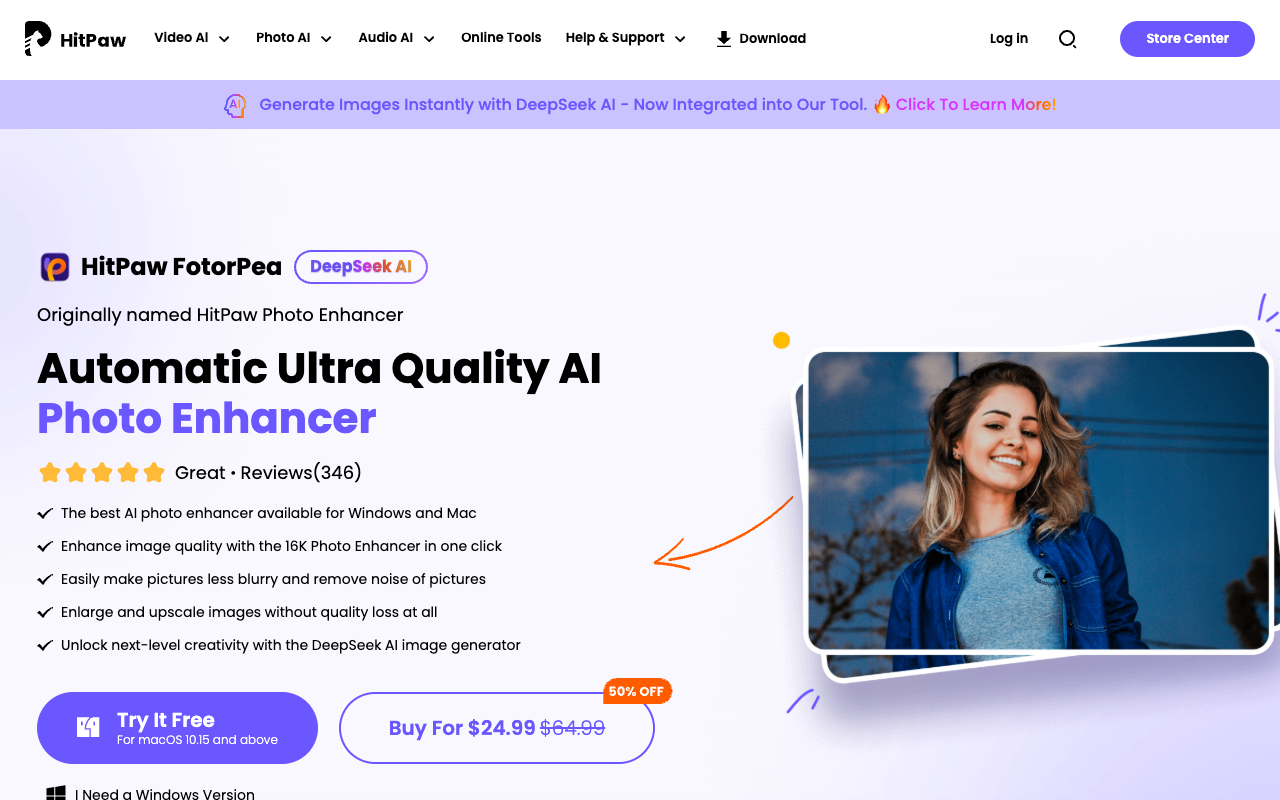 HitPaw Photo AI - Your All-in-One AI Photo Editor