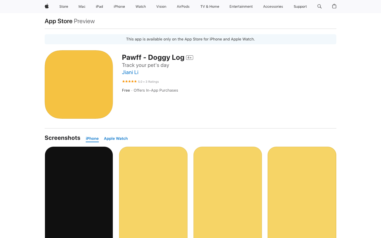 Pawff - Doggy Log: Track Your Pet's Day with Ease