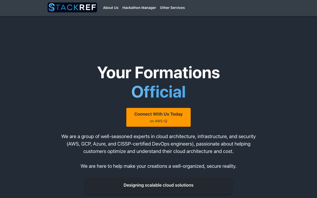 StackRef - AI-assisted internal hackathon platform with sandboxes