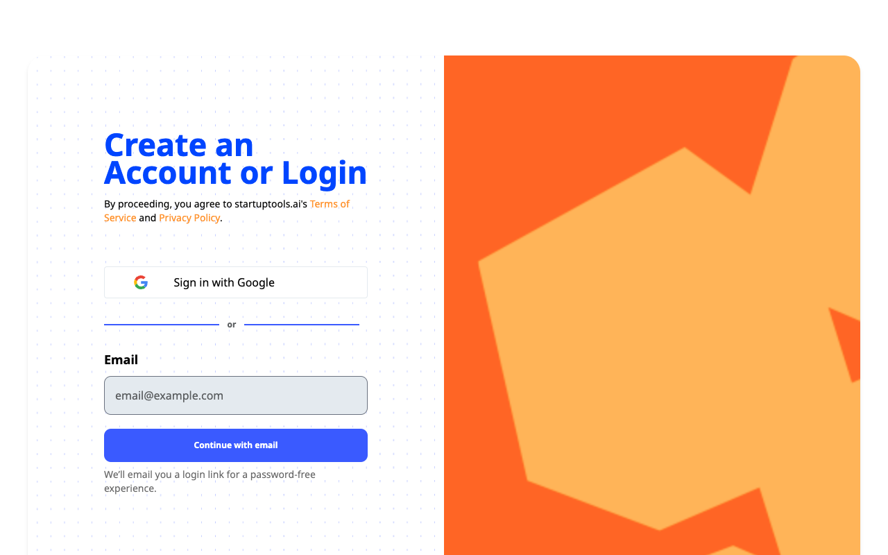 StartupTools.ai - Generate a complete business plan in minutes