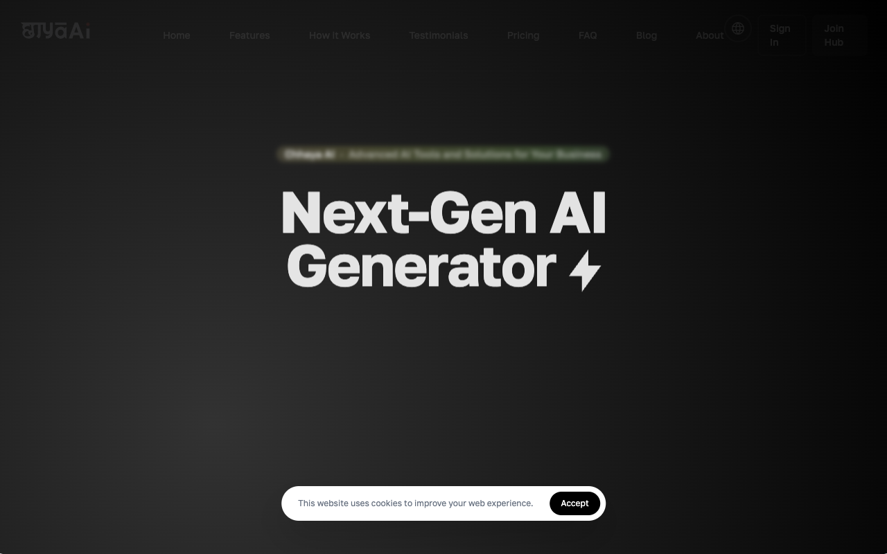 Chhaya AI - A Single, Unified Hub for AI Content Creation