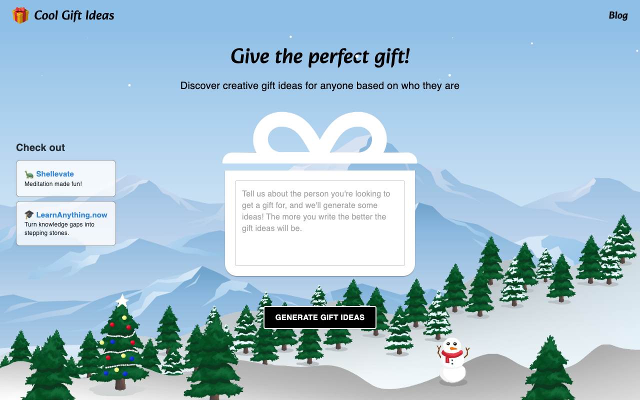 CoolGiftIdeas - AI finds you the best gifts for everyone you know