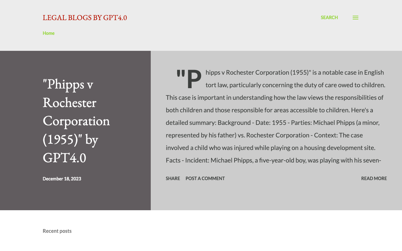 Legal Blog by GPT4.0 - GPT 4.0 Driven Summary of Case Laws