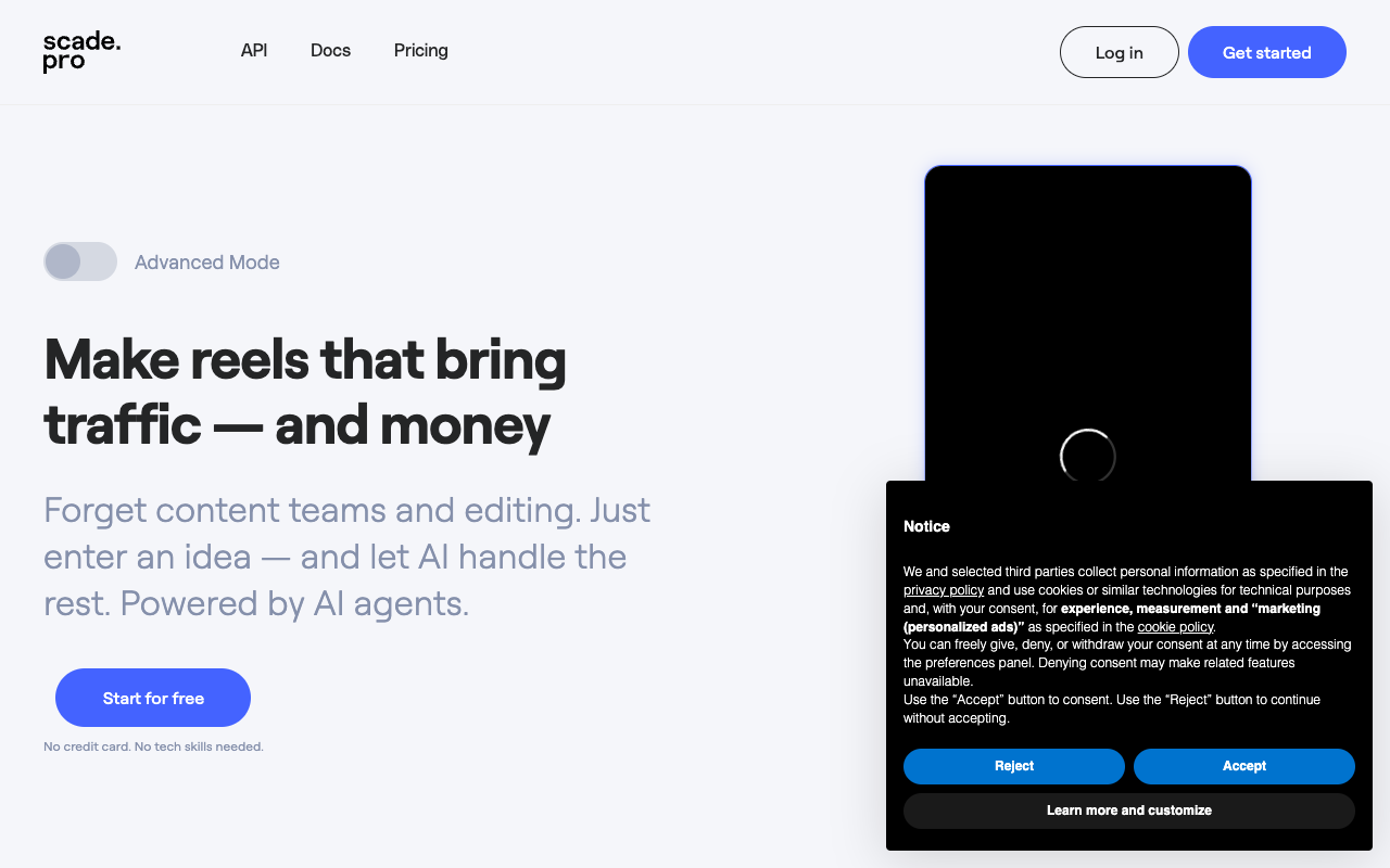 Scade.pro - AI-based Platform with Over 1,500 AI Tools
