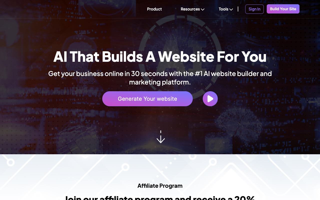 Selfsite - Craft Your Digital Presence with a Single Prompt
