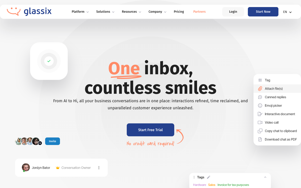 Glassix - One inbox, countless smiles
