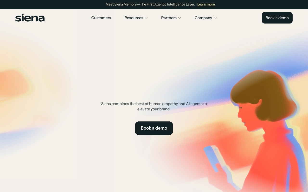 Siena AI - The #1 empathic AI CX agent that has your back 24/7