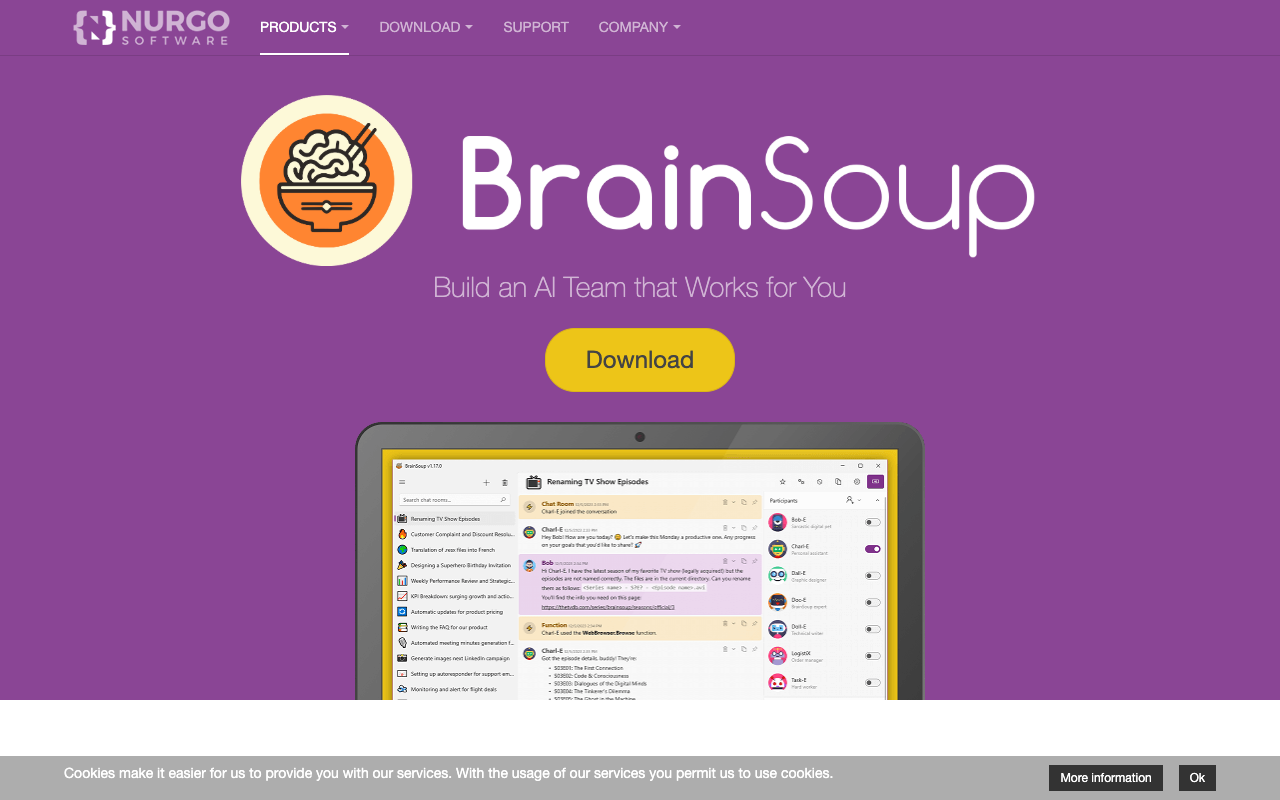 BrainSoup - Build an AI Team that Works for You AI Productivity Workflow