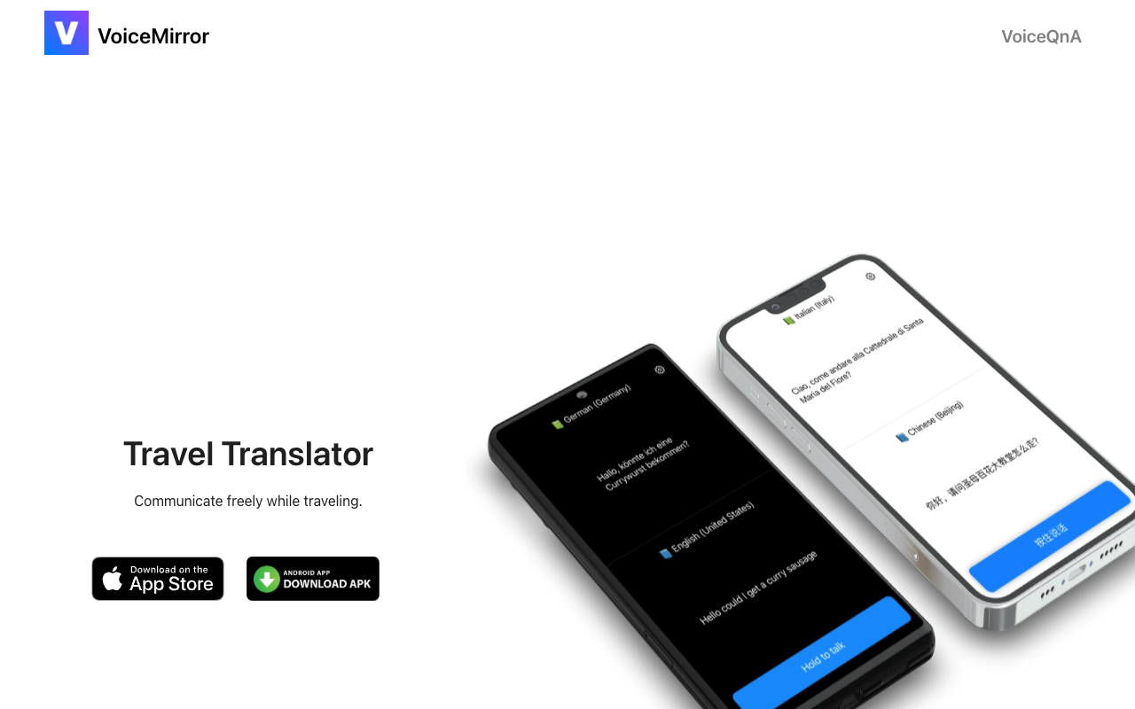 VoiceMirror: Travel Translator - Communicate freely while traveling
