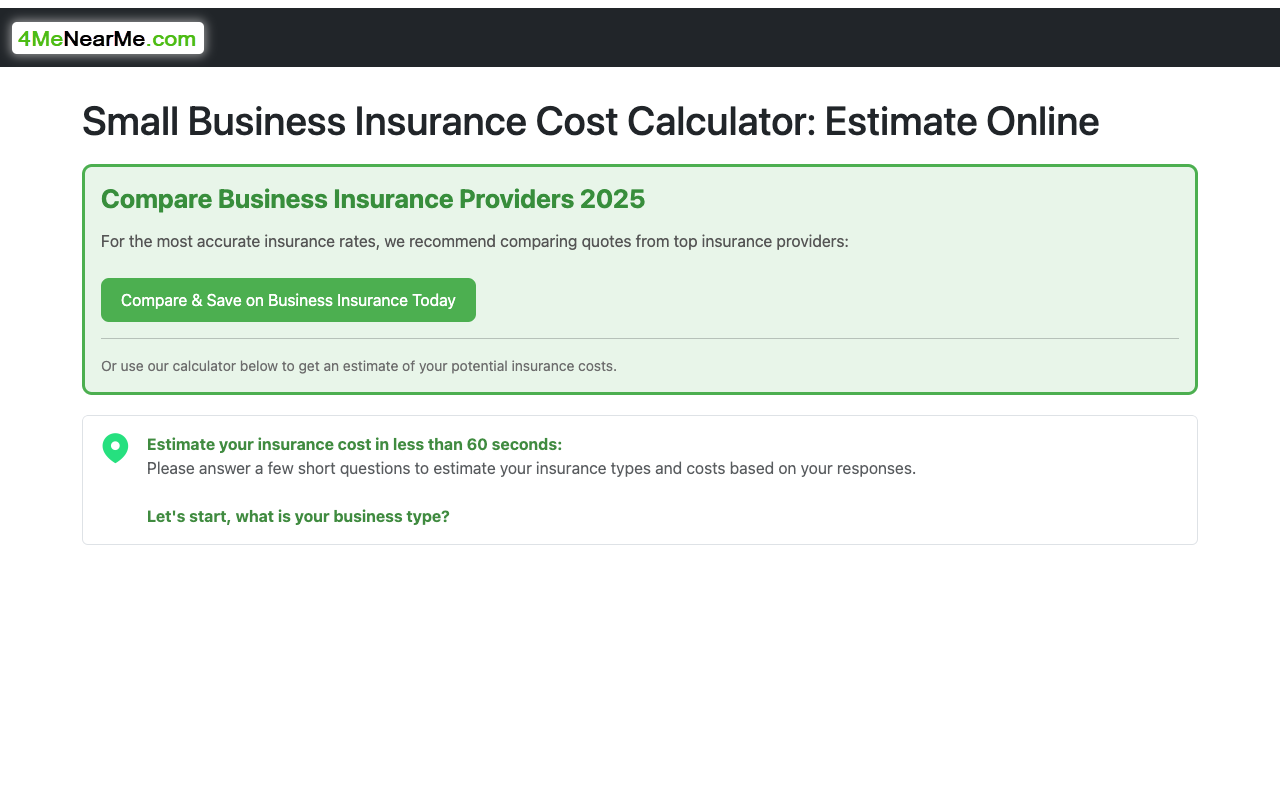 AI Business Insurance Calculator - Transforming Insurance Estimation with AI