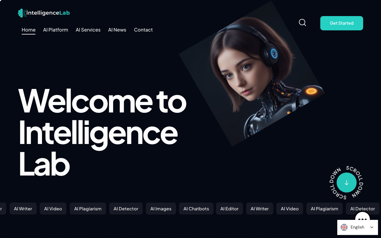 Intelligence Lab - AI Generator - AI images, chatbots, text to speech, code generators