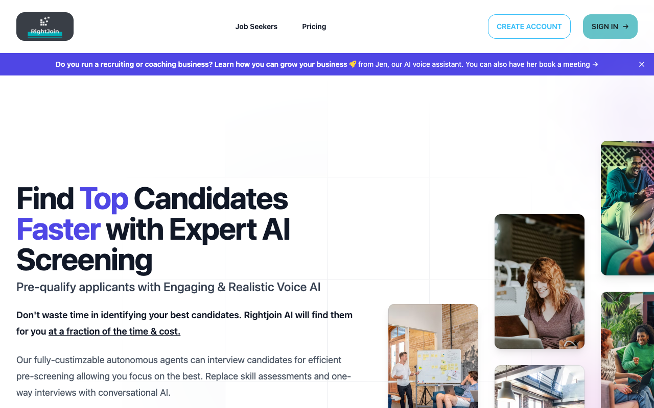 RightJoin AI Mock Interviews - Personalized mock interviews for job seekers