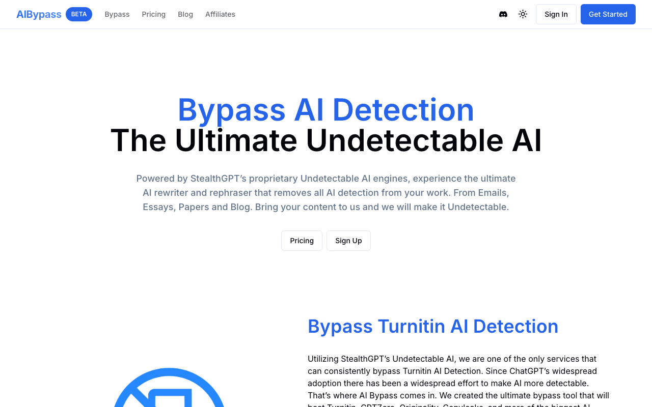 AI Bypass - The Ultimate AI Bypass Tool That Beats AI Detection AI Technology
