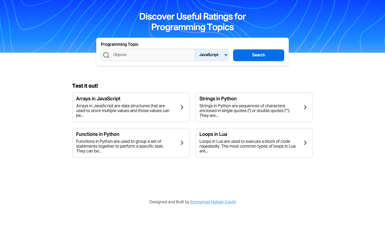 HowImportant - Get useful information about programming topics with AI