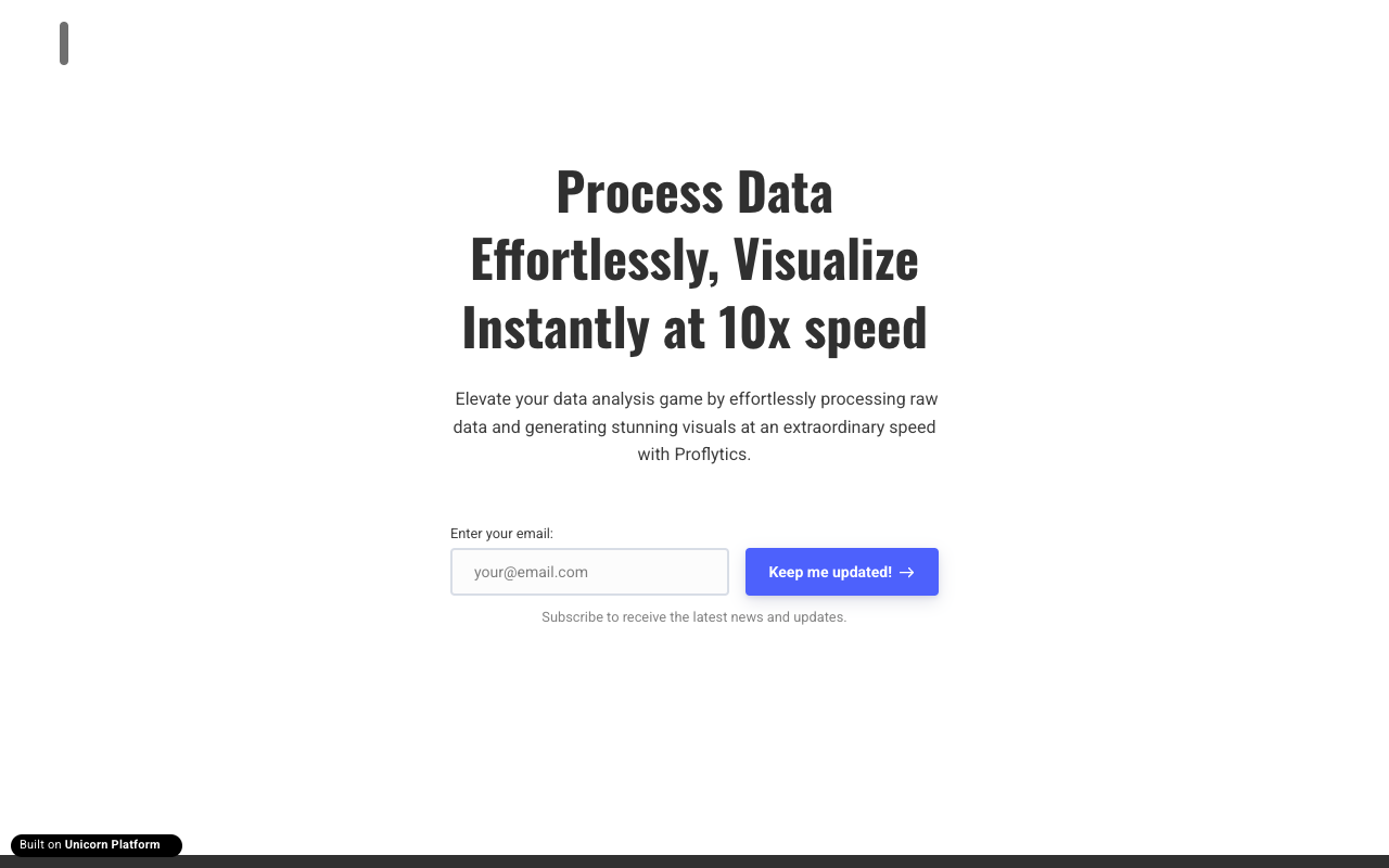Proflytics - Streamlining Data Analysis and Visualization