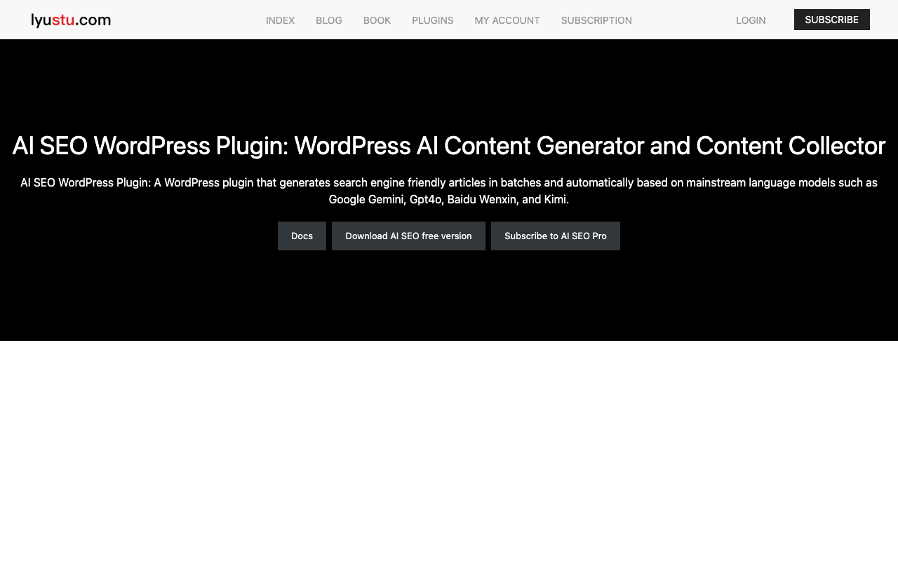 AI SEO Wordpress Plugin - Automate and Batch Generate Search Engine-Friendly Articles