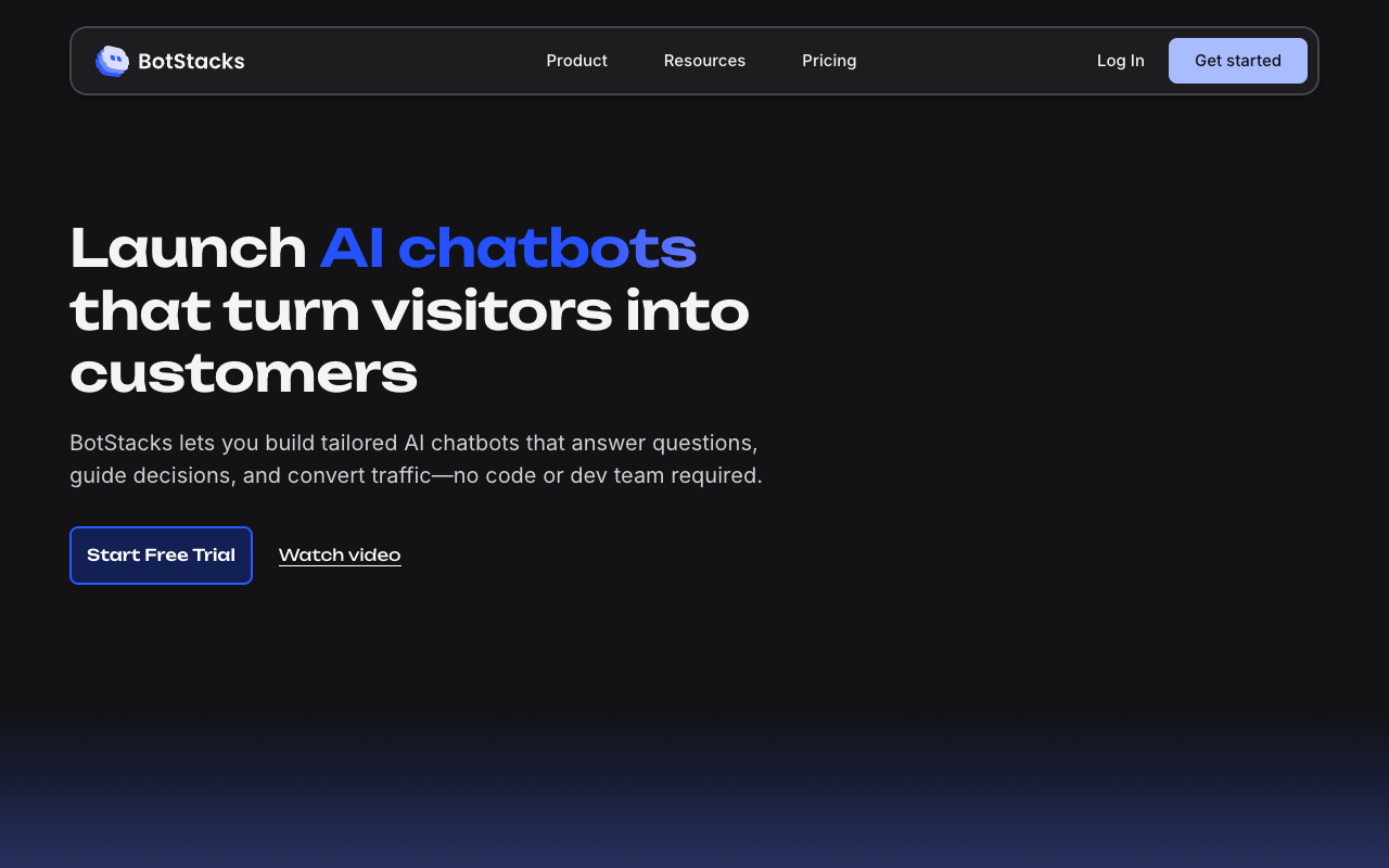 BotStacks - Build and launch AI assistants with LLM integrations
