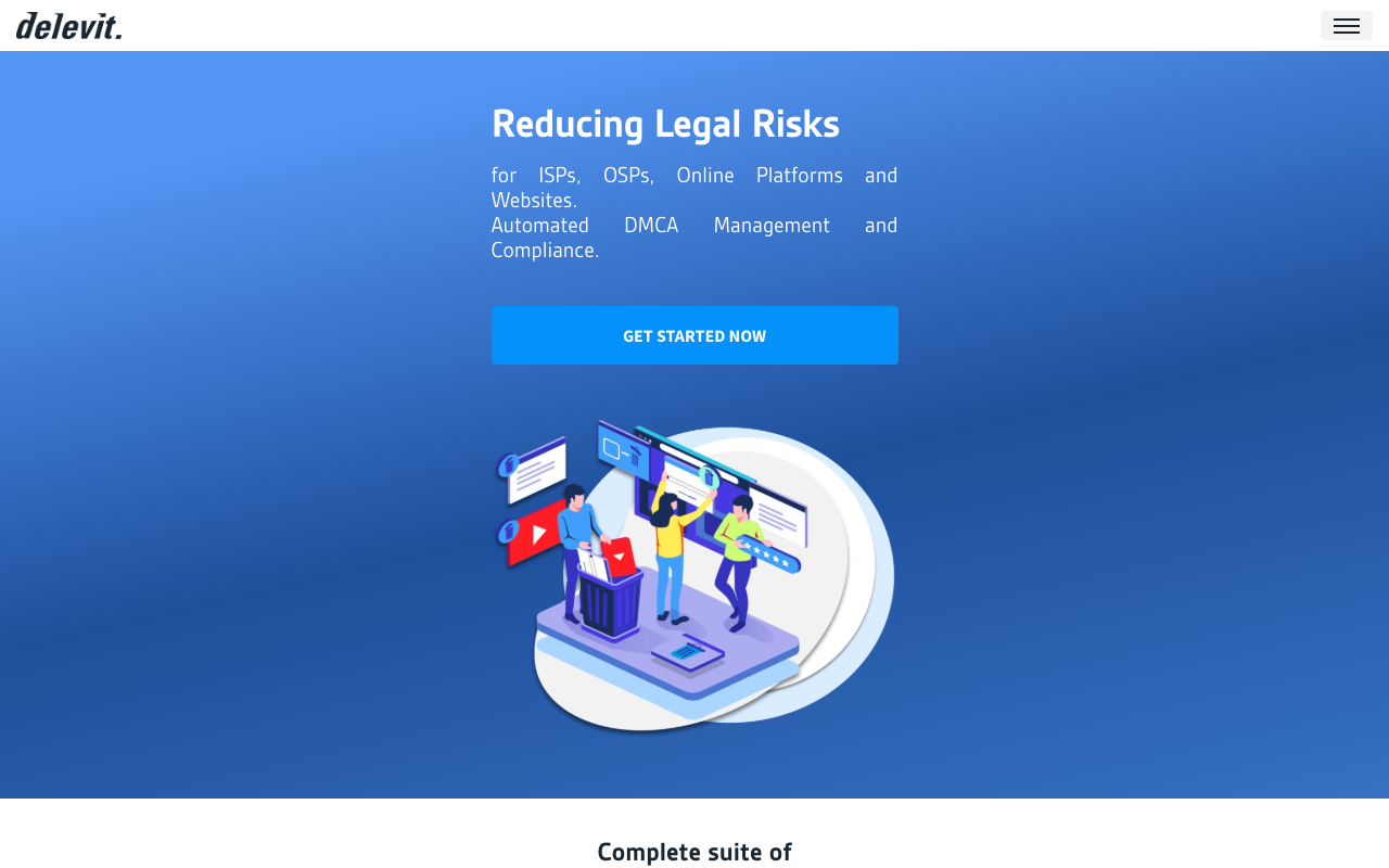 delevit - Easy. Like browsing the web. - Your personal AI-powered copyright enforcement assistant