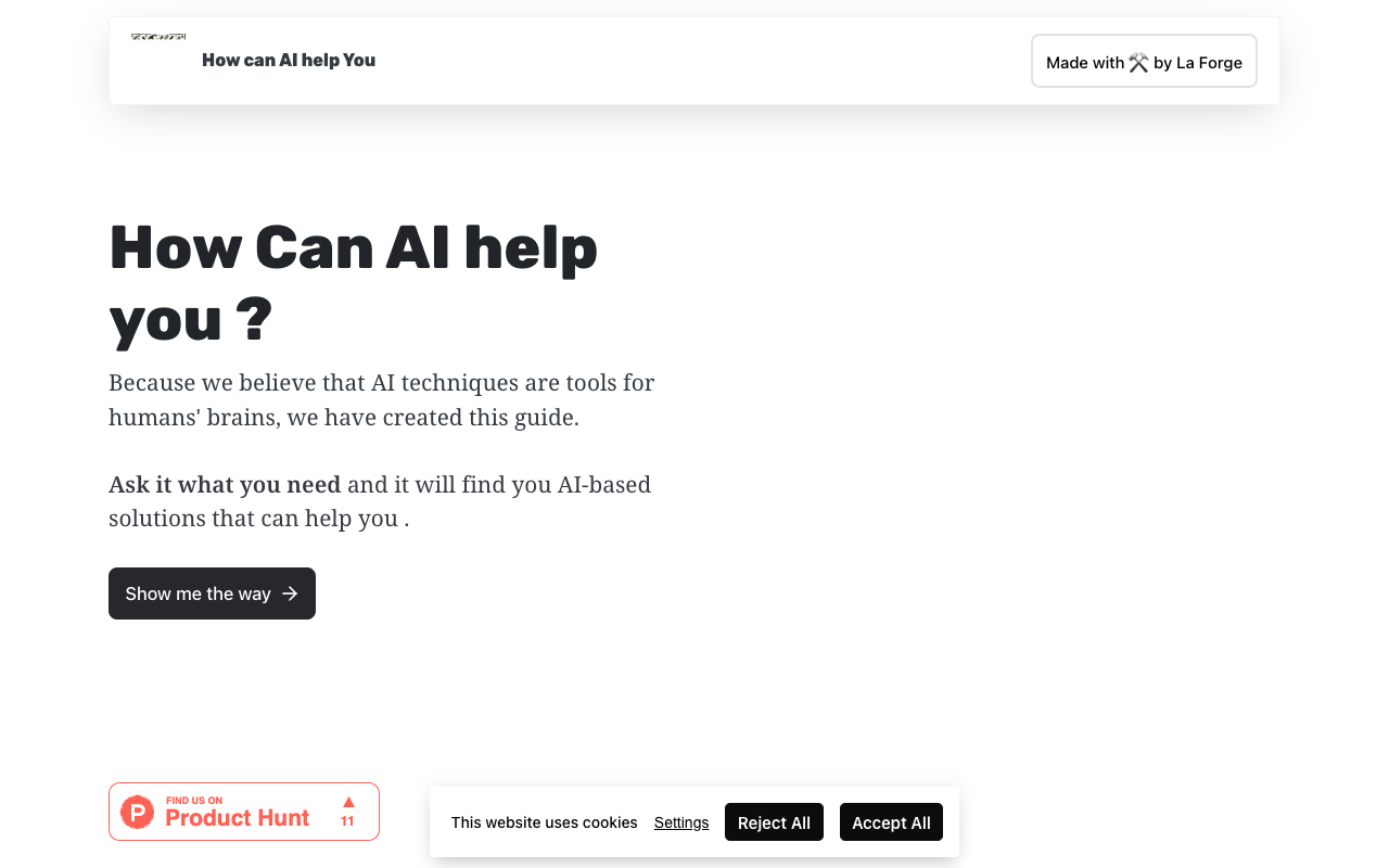 How Can AI Help You? - Find the AI solutions you need