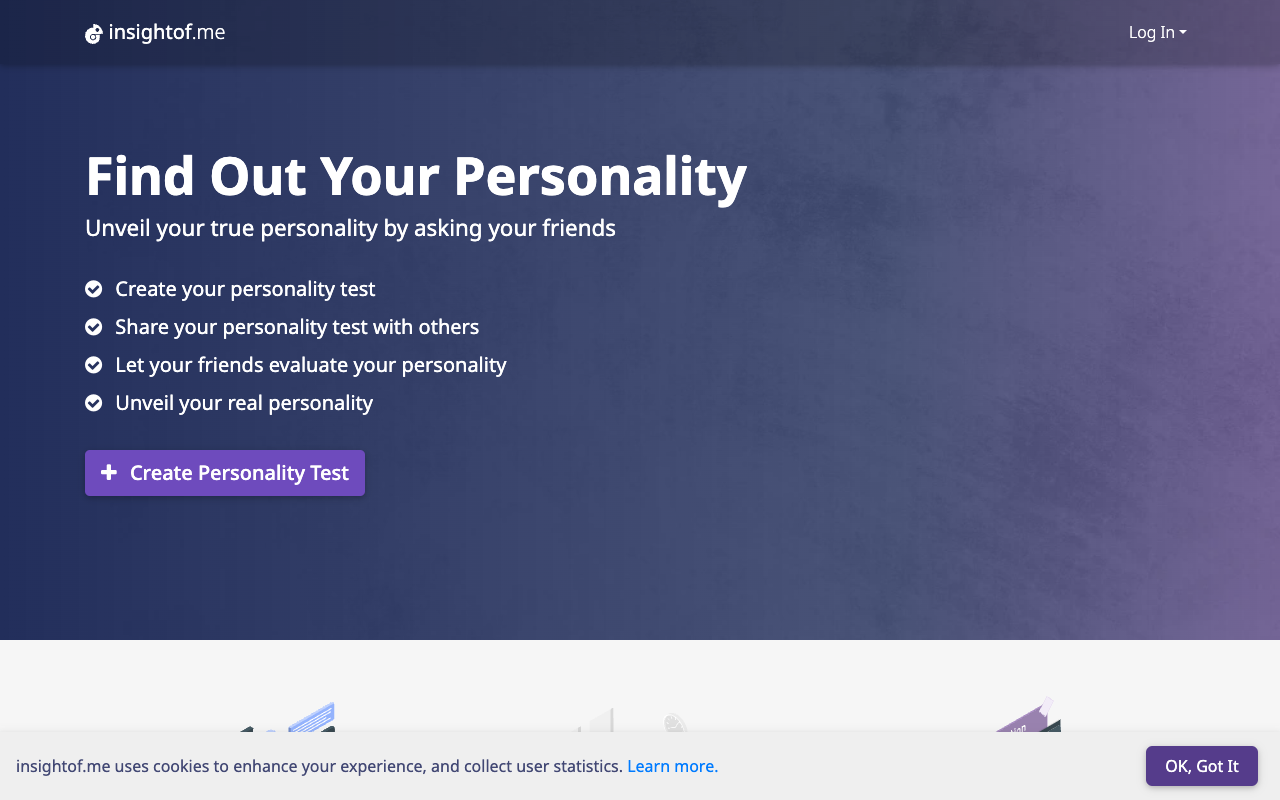 insightof.me - Discover yourself, ask friends about your traits