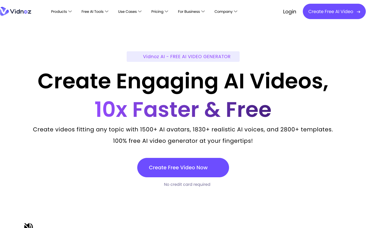 Vidnoz Text to Speech - Free Text to Speech Online with Realistic AI Voices