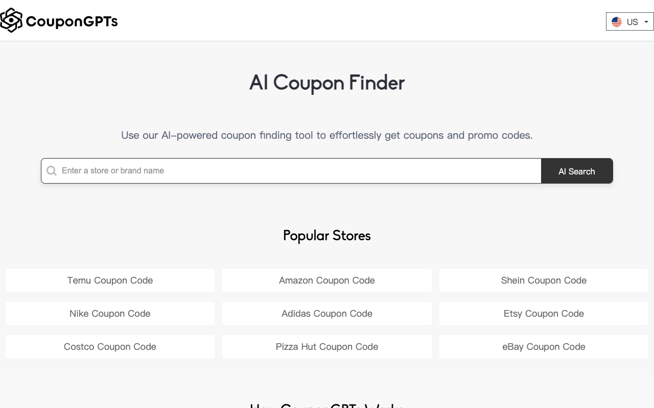 CouponGPTs - AI-Powered Tool for Easy Coupon and Promo Code Finds