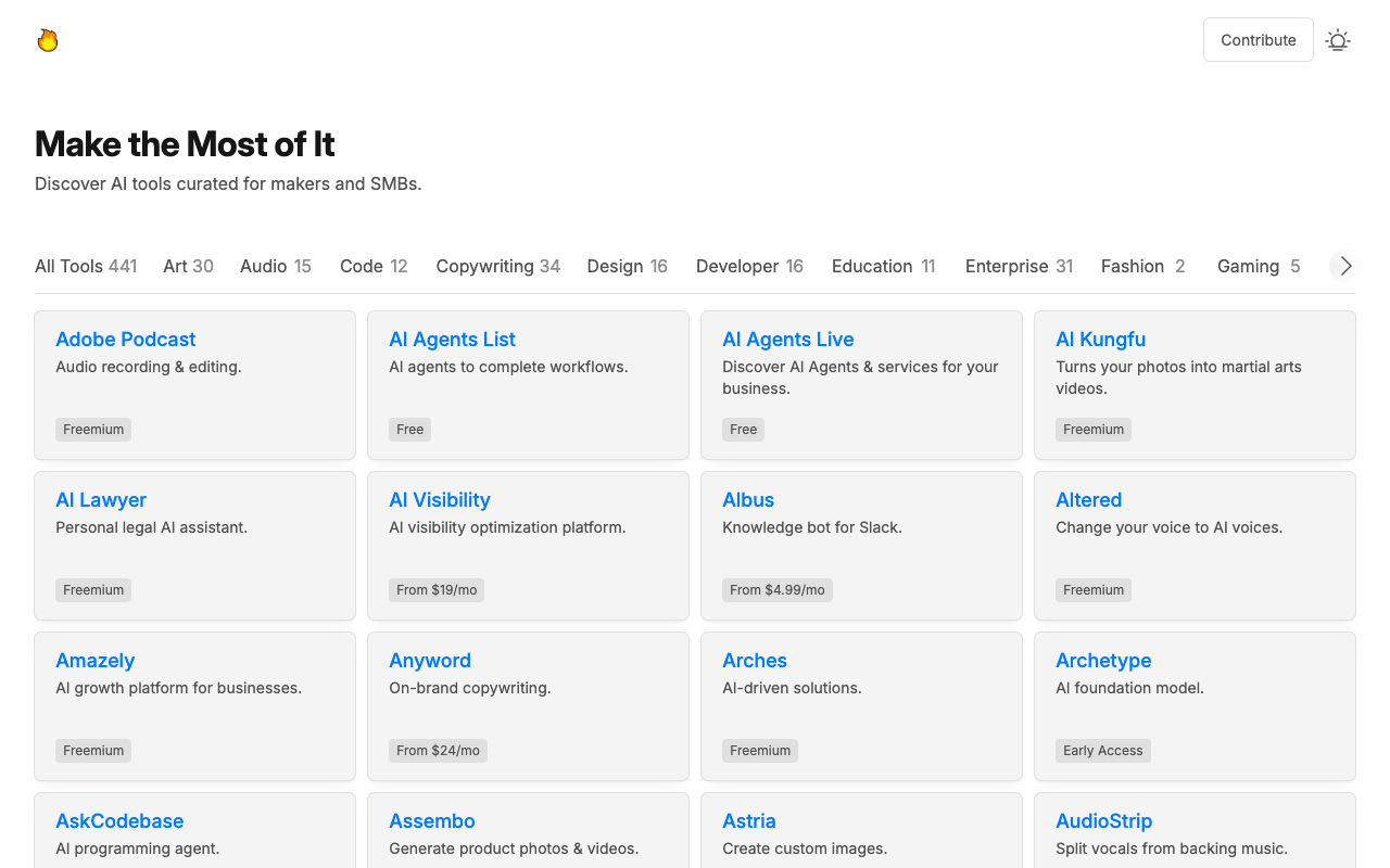 Rise of Machine - A curated collection of powerful AI tools for makers