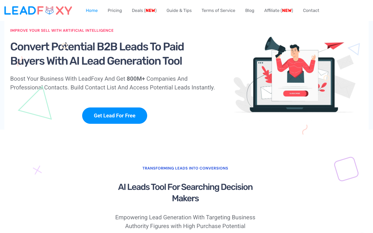 Lead Foxy - Best Artificial Lead Generation Software