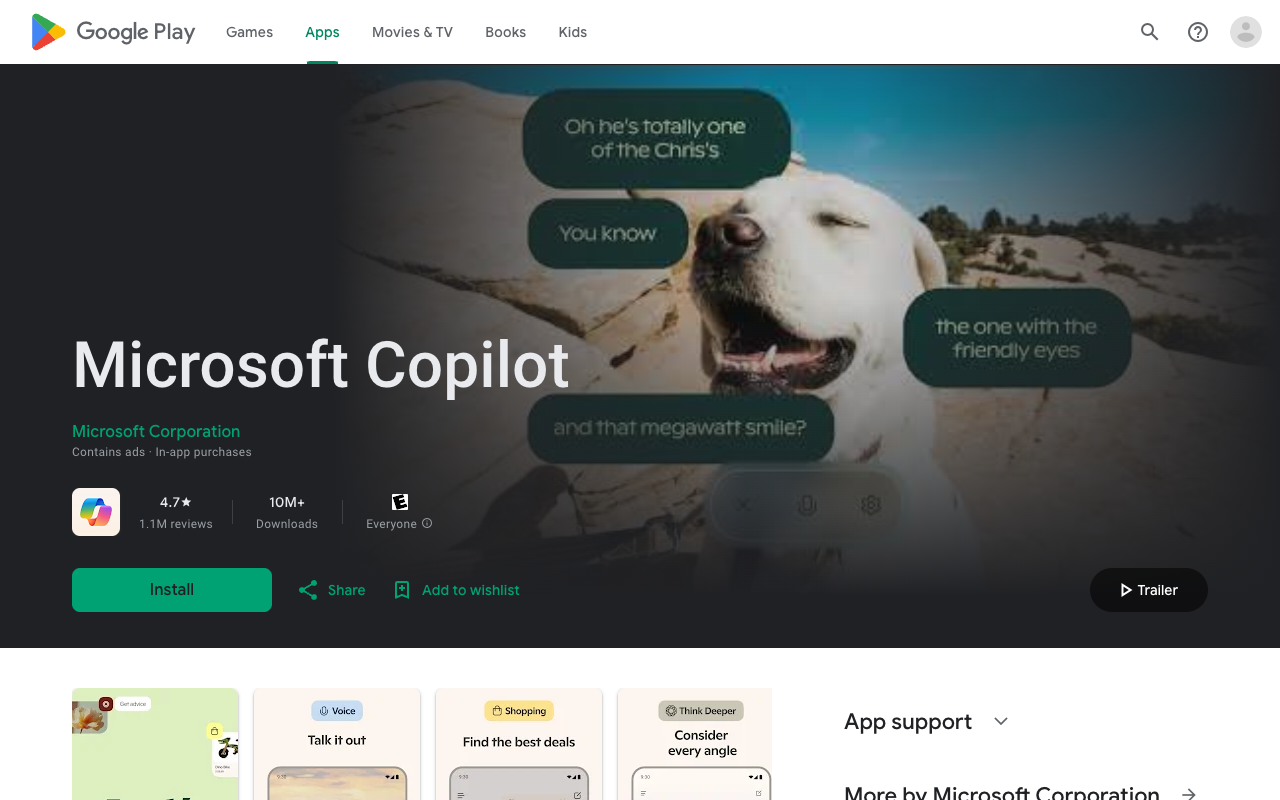 Microsoft Copilot for Android - Meet your everyday AI companion for work and life
