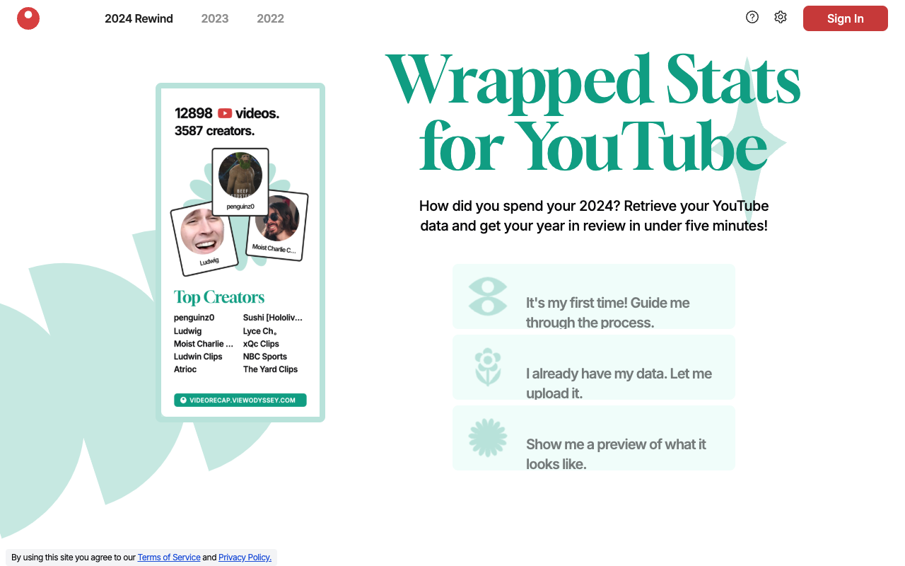 Video Recap - Rewind your 2023 on YouTube