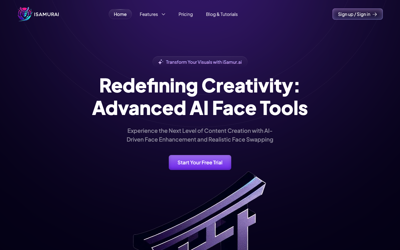 iSamurai - AI Tool for Face Enhancement and Face Swapping