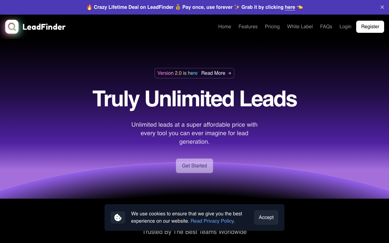 LeadFinder.io - The AI-Powered Lead Generation Machine