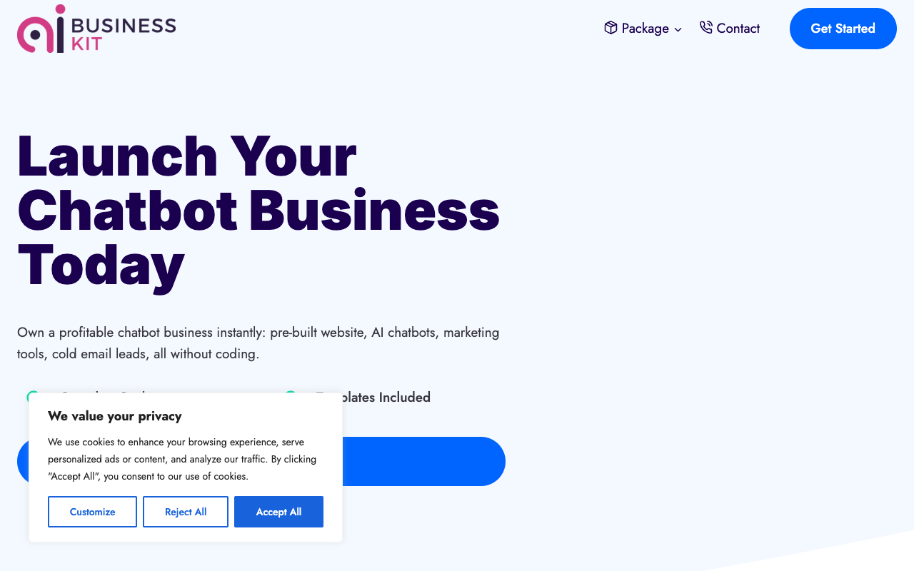 The AI Chatbot Business Kit - Build your AI Chatbot business with a ready-made Kit