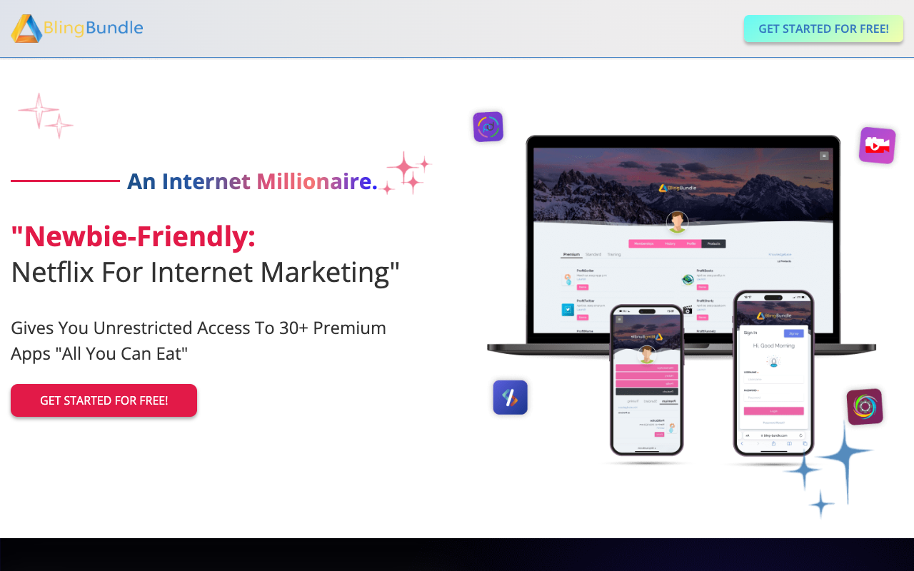 Bling Bundle - All-in-one package for various online marketing needs