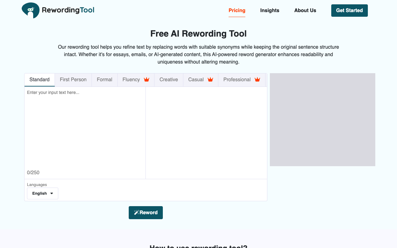 Rewording Tool - Give Your Words a Makeover, Say It Better!