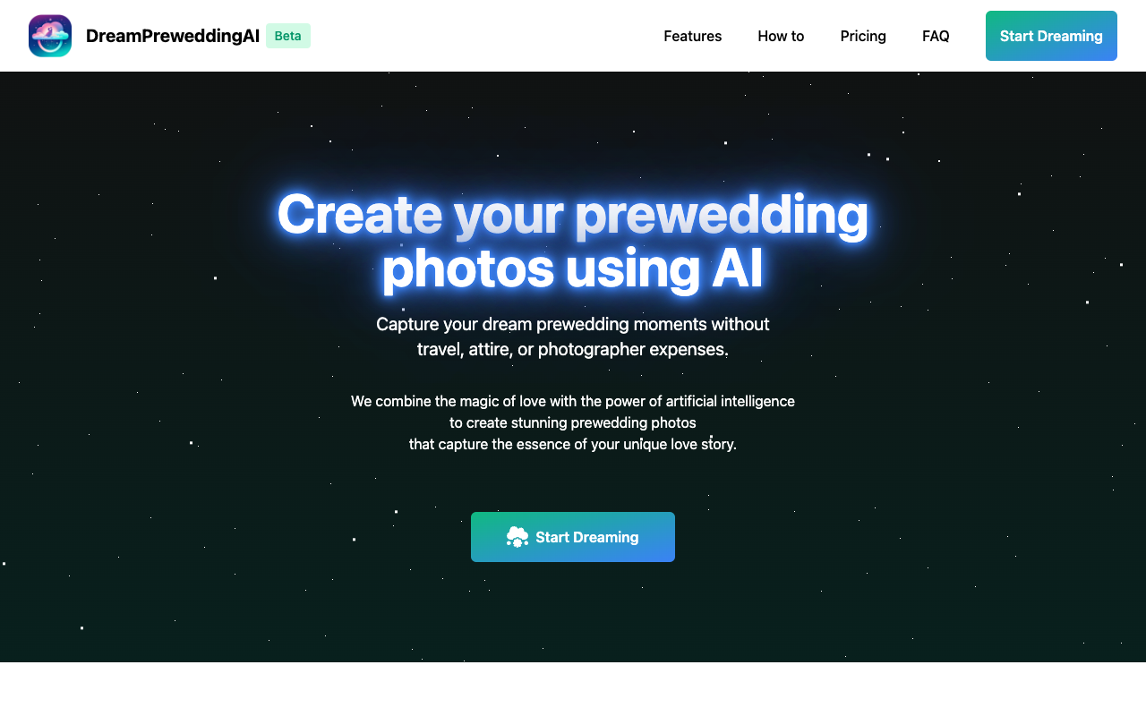 DreamPreweddingAI - Create your prewedding photos using AI