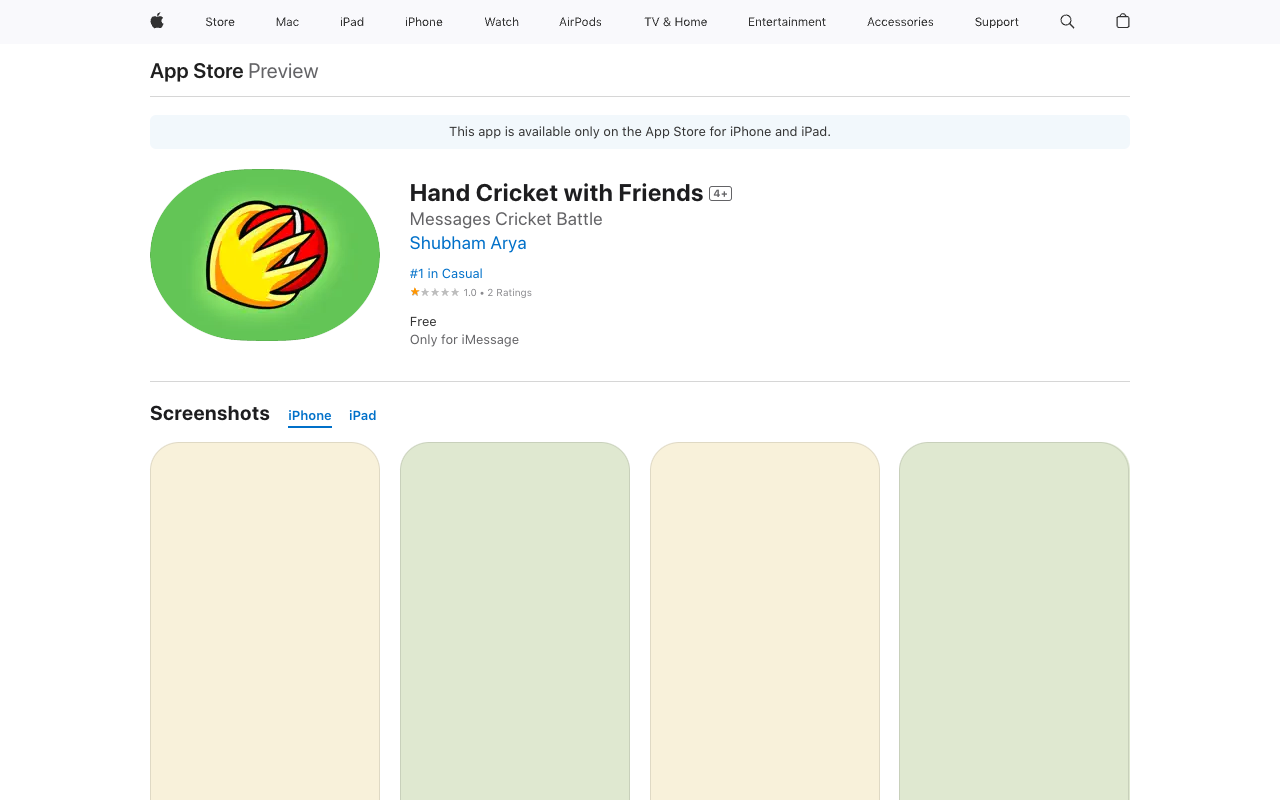 Hand Cricket with Friends - Messages Cricket battle