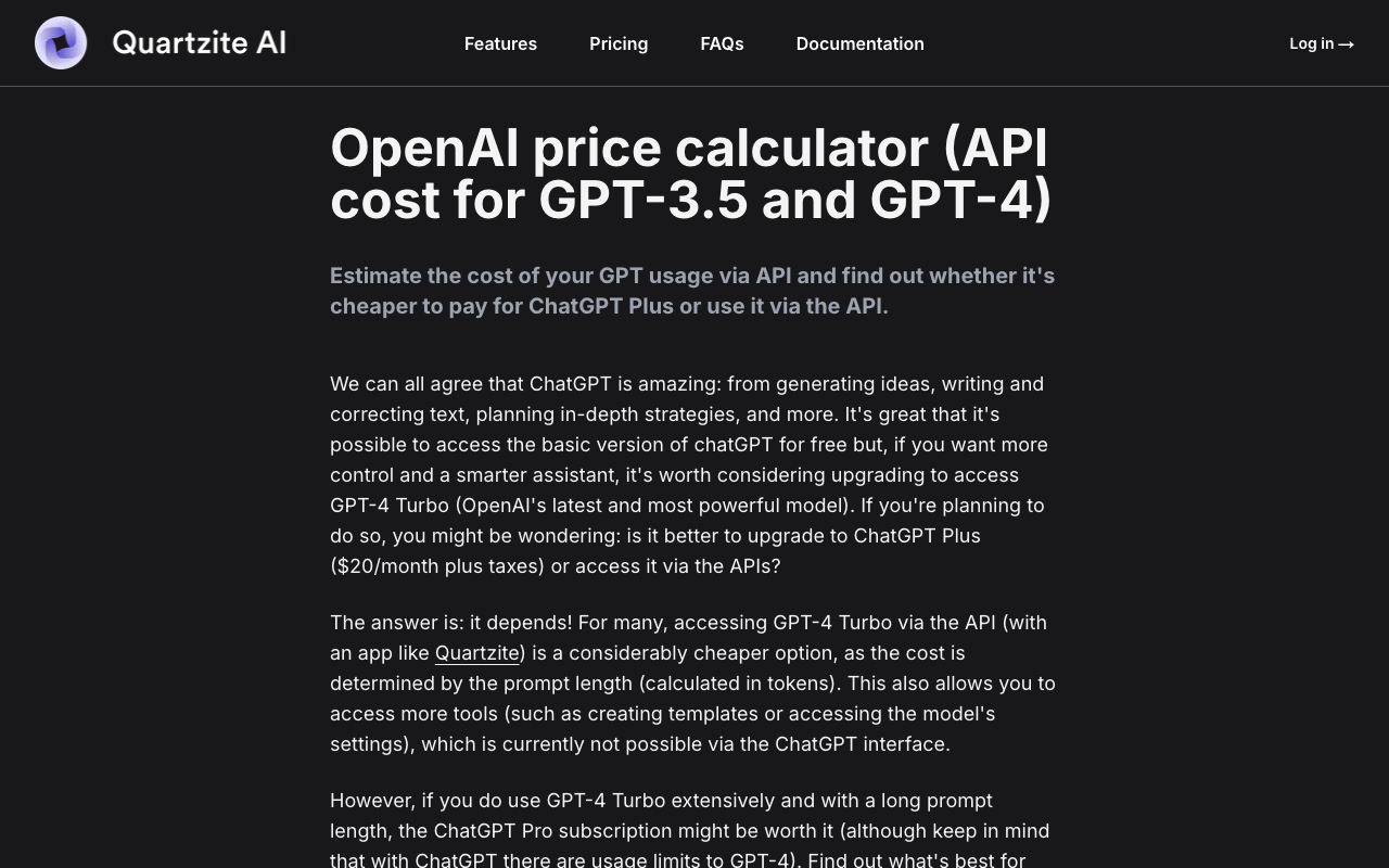 OpenAI API cost calculator - Should I use ChatGPT or the API? Find out what's cheaper