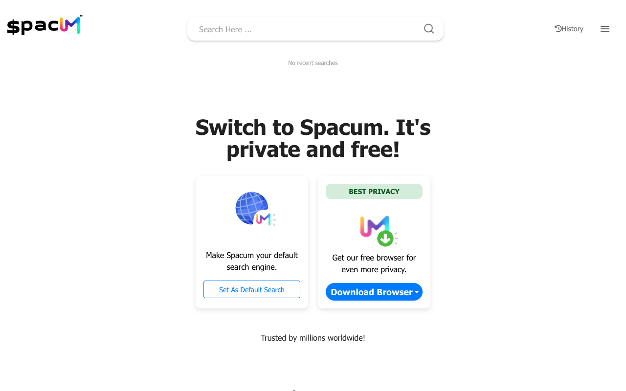 Spacum Search Engine - Your Gateway to the Web