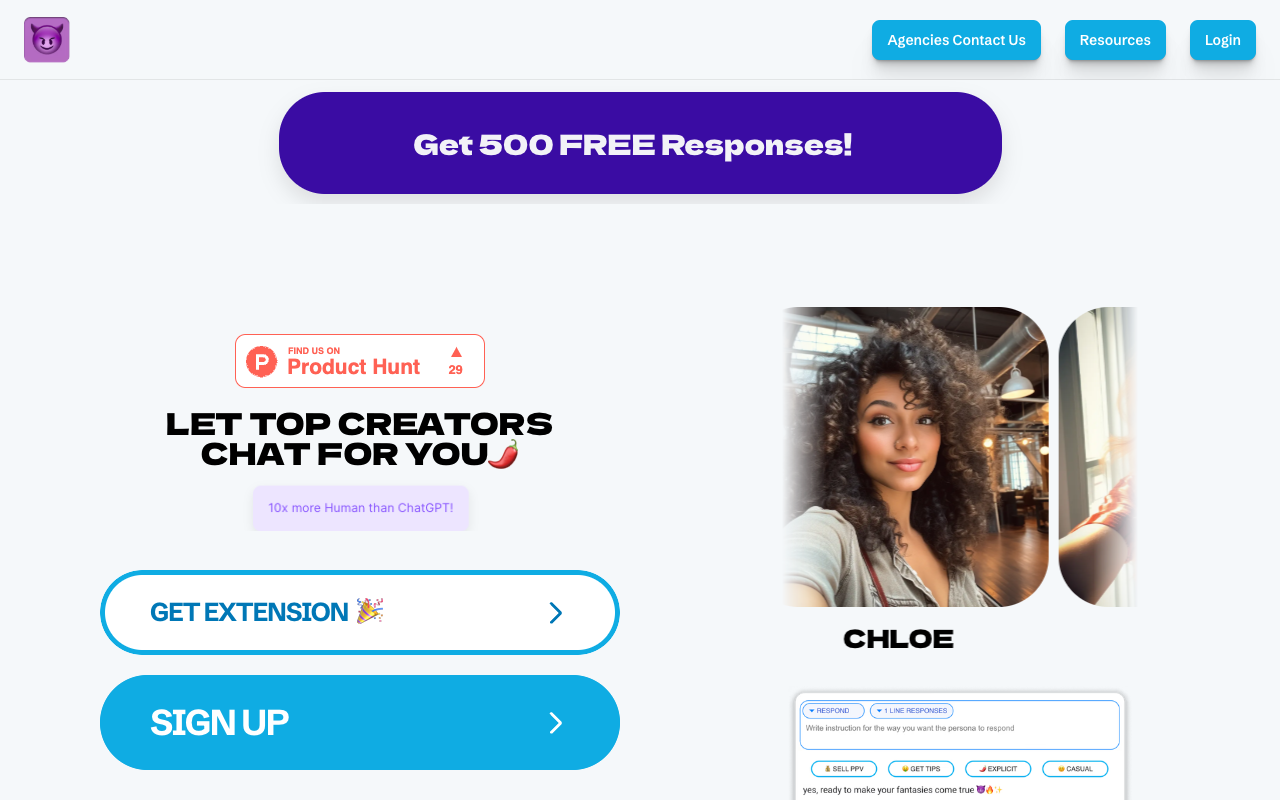 Onlyfans AI Chatbot - ChatPersona AI - Let top creators chat for you