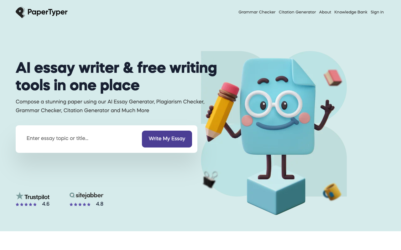 PaperTyper.net - The AI Solution for Your Essay Writing Needs