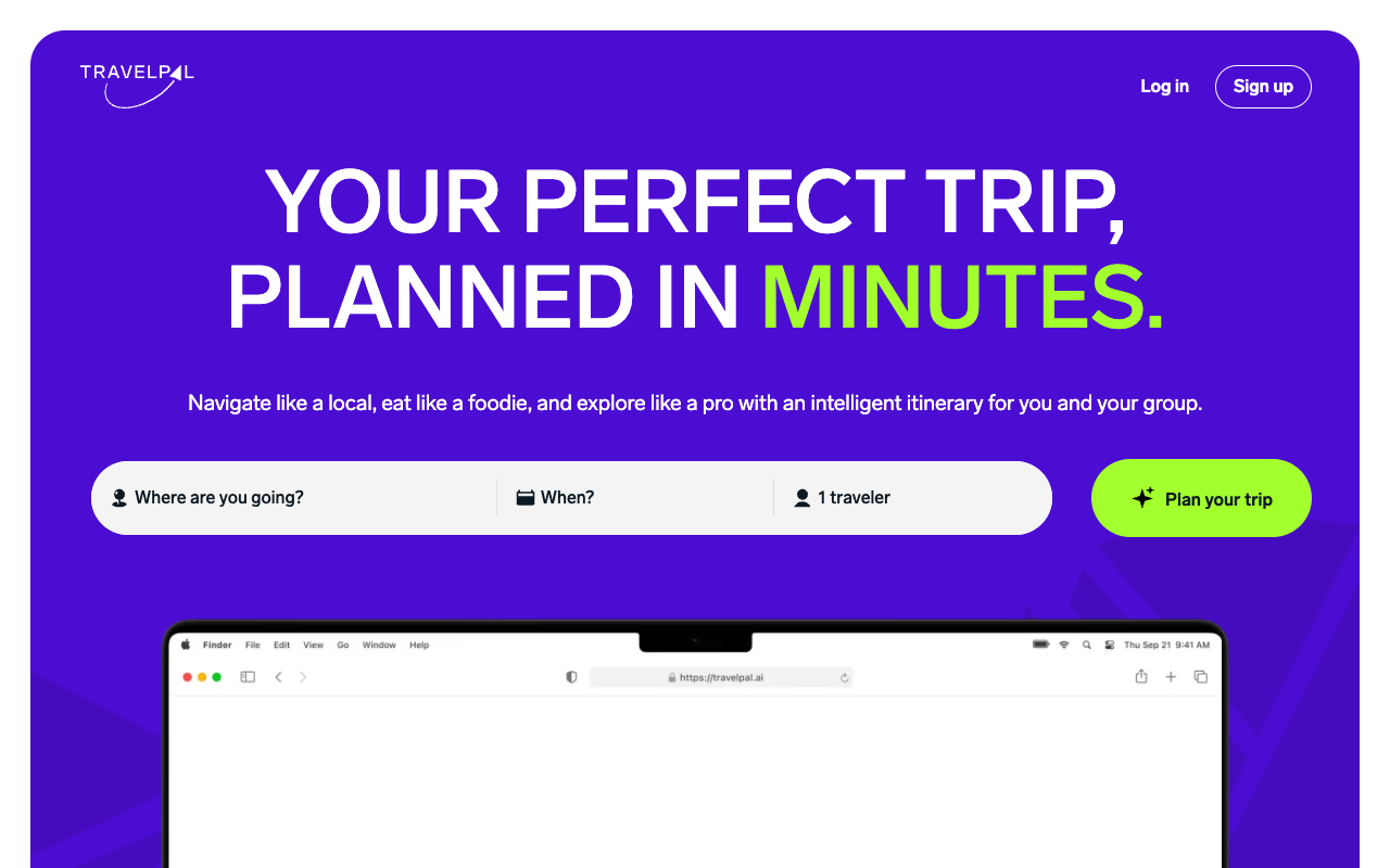 TravelPal - AI-powered personalized trip planning done in minutes