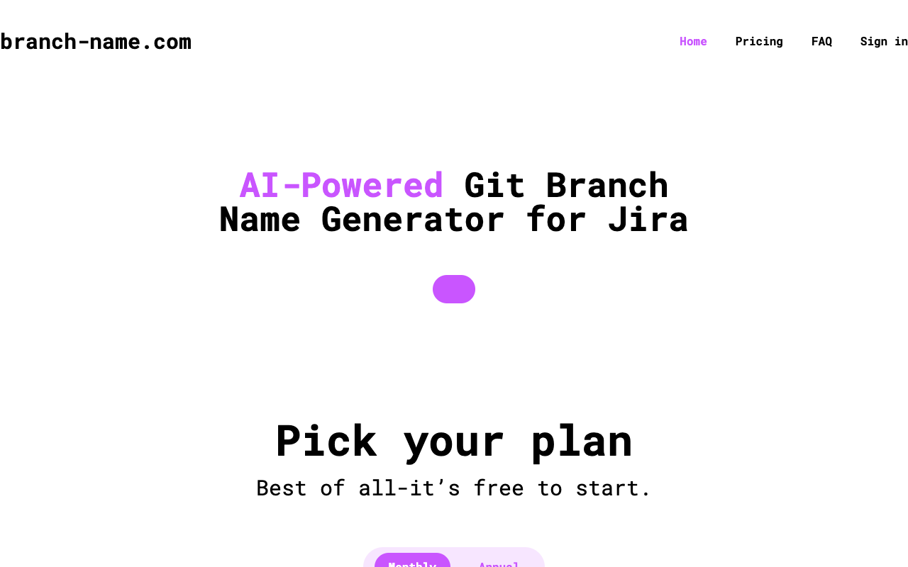 AI-Powered Git Branch Name Generator - Streamlining Workflow with Cohesive and Jira-Tied Branch Names