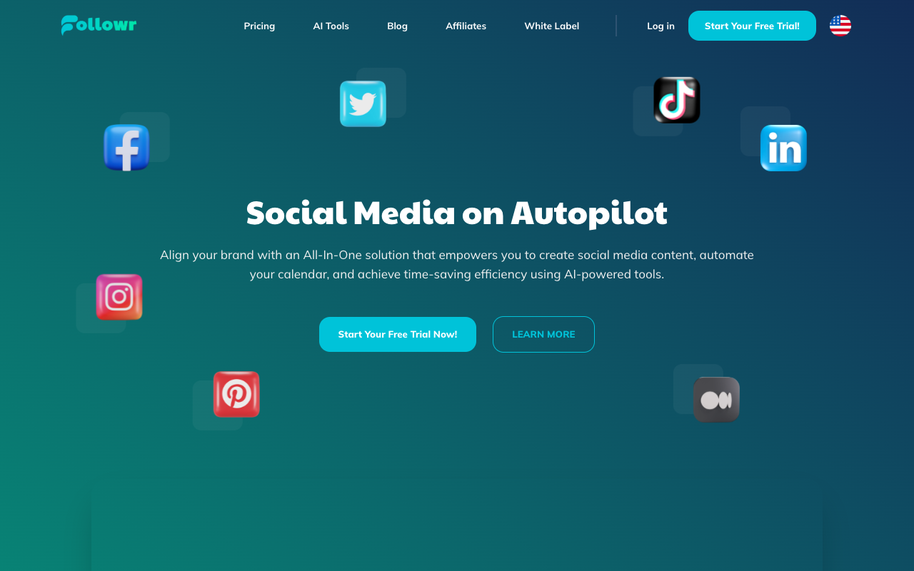 Followr - Social media on autopilot, powered by AI AI Social Media