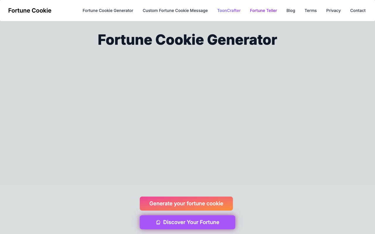 Fortune Cookie Generator - Create Personalized Fortune Cookies with AI