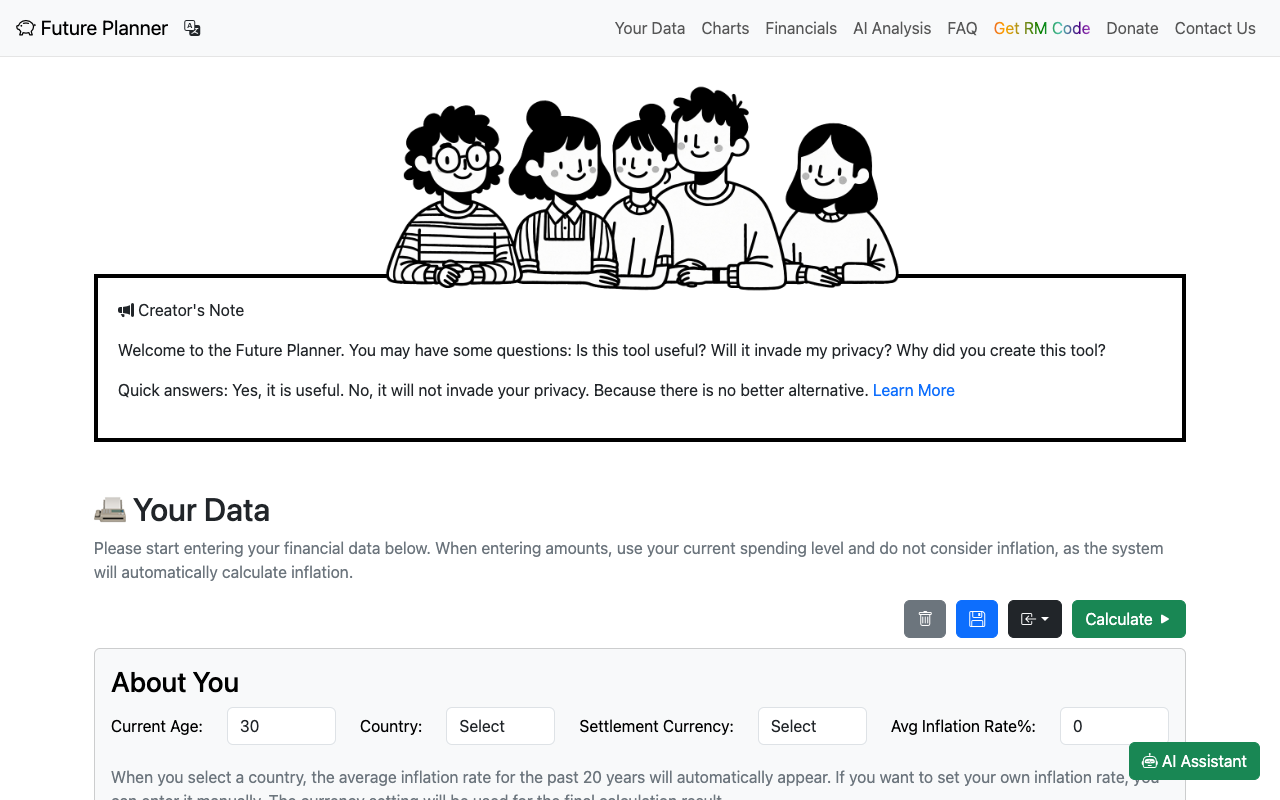 Future Planner - A free and better tool to calculate when can you retire