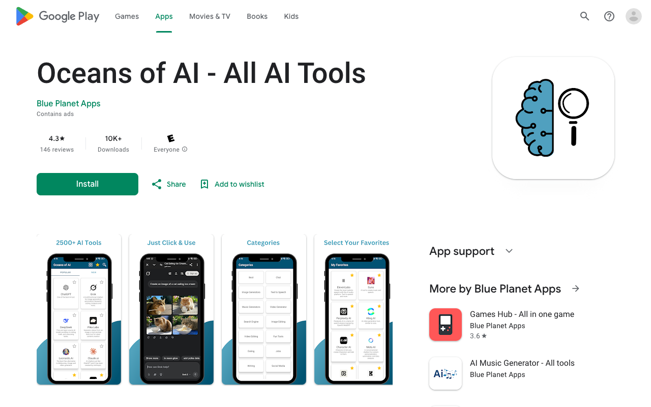 Oceans of AI - Your Comprehensive AI Tool Collection